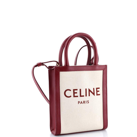 Celine Vertical Cabas Tote Canvas With #197631C92B - Picture 2 of 6